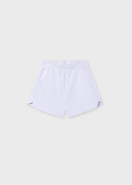 Short felpa basico - Blanco