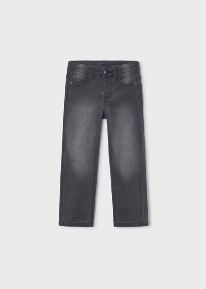 Pant. tejano slim fit basico - Gris medio