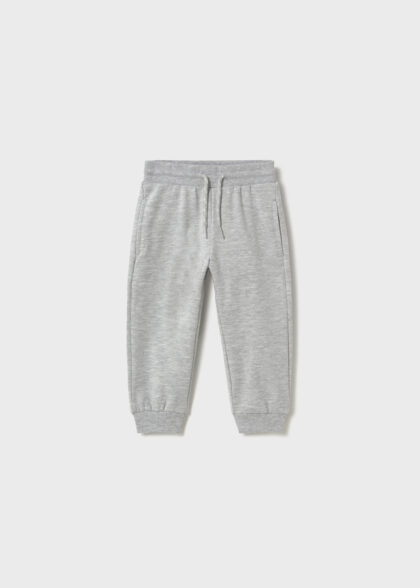Pantalon felpa basico puños - Gris vig