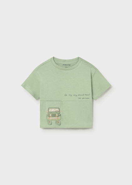 Camiseta m/c bolsillo - Matcha