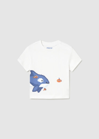 Camiseta m/c posicionada - Blanco