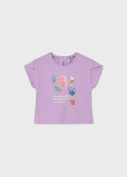 Camiseta m/c play - Lilac