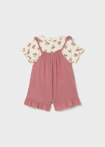 Conj. peto y camiseta - Blush