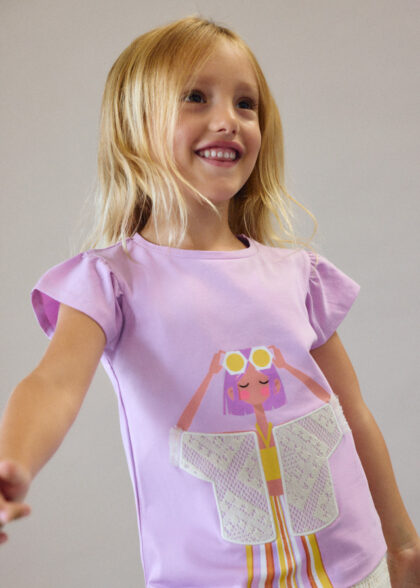 Camiseta m/c - Lilac