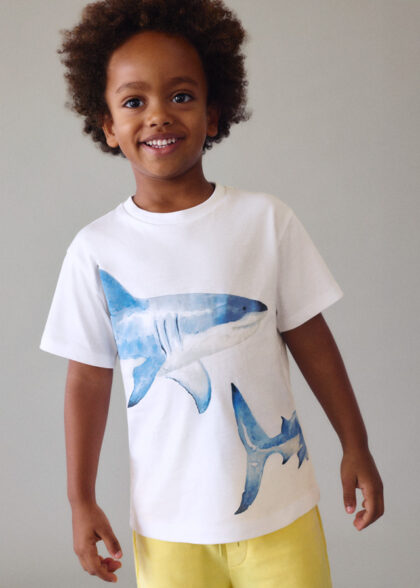 Camiseta m/c posicionado - Blanco