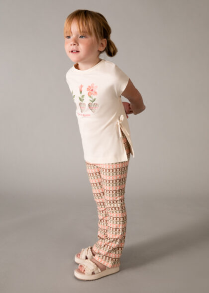 Conj. leggings flare - Mandarina