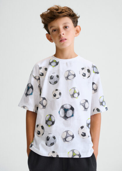 Camiseta m/c estampada - Blanco