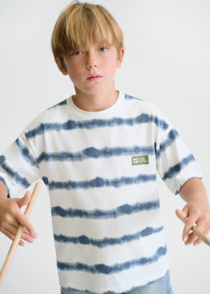 Camiseta m/c estampada - Nata-ocean