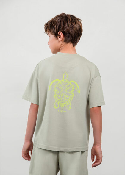 Camiseta m/c fluor - Oliva clar