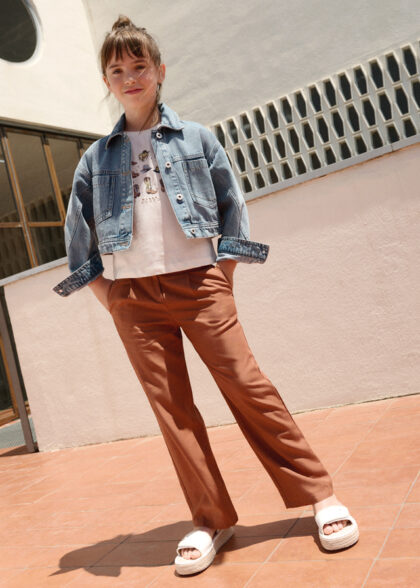 Pantalon largo hebillas - Arcilla