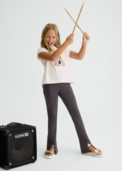 Leggings flared canale - Antracita