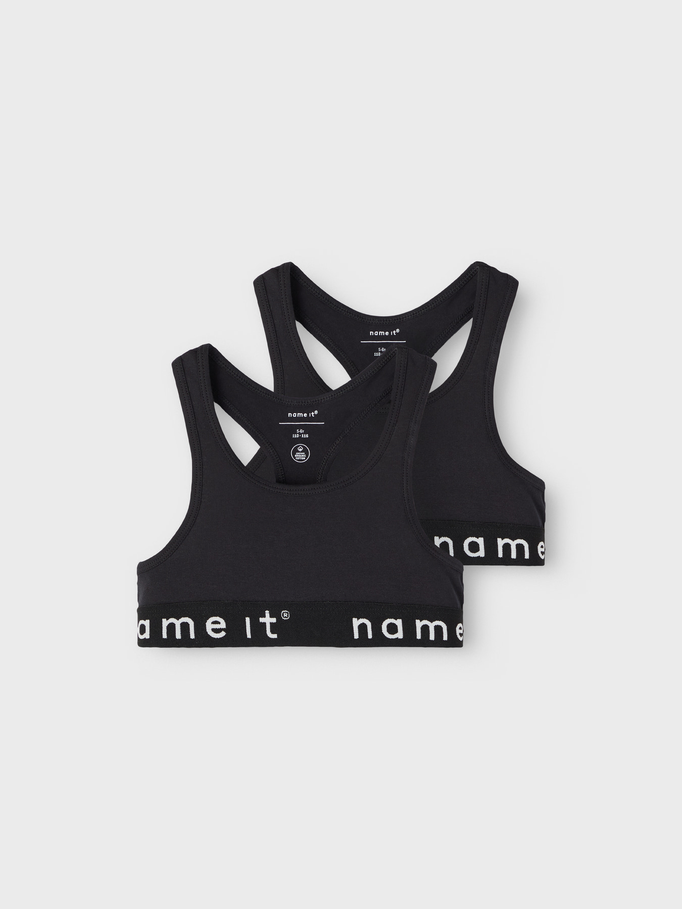 name it — NKFSHORT TOP 2P NOOS - Black w/ Black - Imagen 3