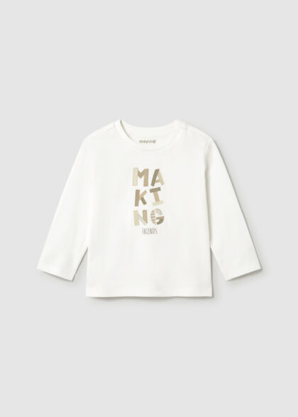 Camiseta m/l basica - Nata