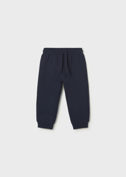 Pantalon felpa basico puños - Azul