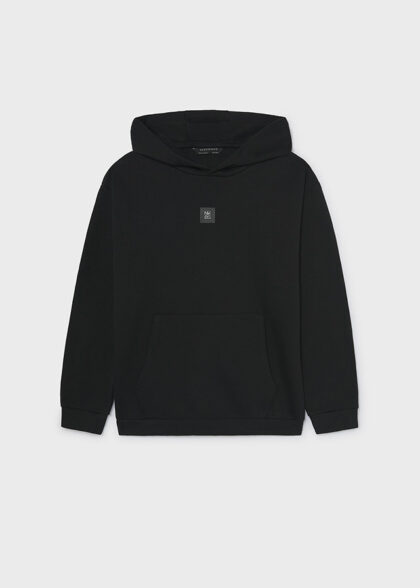 Pullover felpa basico - Negro