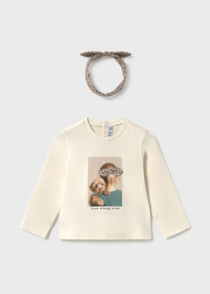 Camiseta m/l con diadema - Soja