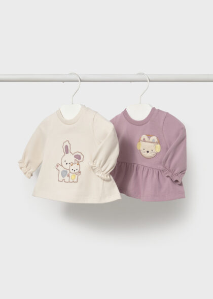 Set 2 camisetas m/l - Malva