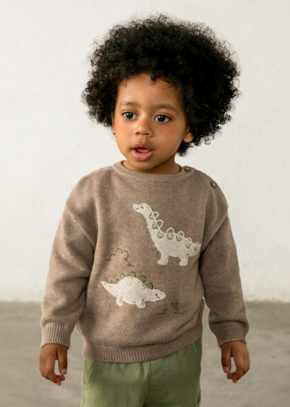 Jersey intarsia posicionada - Trufa vig