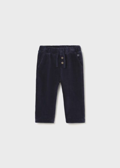 Pantalon punto pana - Azul