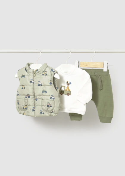 Chandal 3 piezas chaleco - Bosque