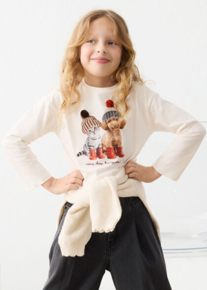 Camiseta m/l - Crudo