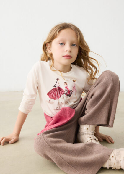 Camiseta m/l vestir - Crd-petalo