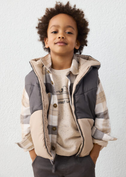 Chaleco reversible - Avellana
