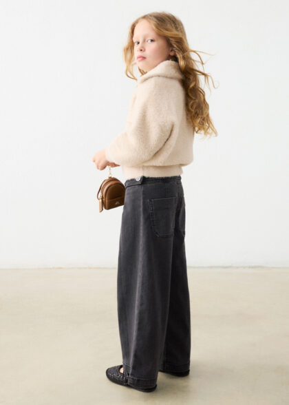 Pantalon tejano wide leg - Carbon
