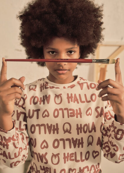 Pullover estampado - Piedra